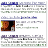 Google video result
